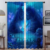 Avatar Blackout Curtains for Living Room Home Interior Curtains 2 Pieces Partition Window Curtain Shades Tulle for Bedroom Child W50xH70cmx2pcs-CL