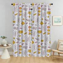 Elegant Room Curtains 2 Pieces Elephant Carton Halloween Decoration Partition Blackout Curtain for Room 2 Panel Shades Living W50xH70cmx2pcs-CL