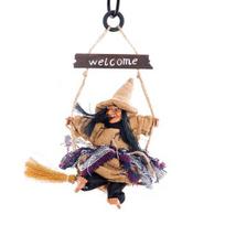 Doll Ghost Flying Witch Pendant Resin Ghost Witch Halloween Hanging Decoration ARI
