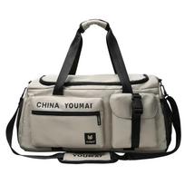 Casual softback large capacity travel duffels stitch line sewing high quality for women zipper travel nylon bags