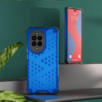 KEYSION Shockproof Armor Case for Huawei nova 13 Pro Soft Silicone+PC Transparent Honeycomb Phone Back Cover for Huawei nova 13 for Huawei nova 13 mėlyna
