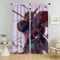 Gundams Blackout Curtains 2 Pieces Tulle for Bedroom Window Curtain Home Interior Curtains for Living Room Partition Shades W50xH70cmx2pcs-CL gray