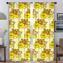 Kitchen Curtains for Bedroom Rilakkumas Partition Blinds Home Interior Curtains for Living Room Halloween Decoration Shades W50xH70cmx2pcs-CL