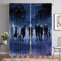 Tokyo Ghoul Elegant Room Curtains 2 Pieces Curtains for Bedroom Window Curtain Partition Halloween Decoration Shades Living Home W50xH70cmx2pcs-CL