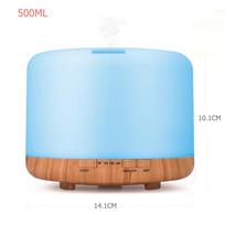 Remote Control 500ml Ultrasonic Aromatherapy Humidifier with Colorful Night Light 5V USB white