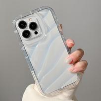 Mobiliojo telefono dėklai iPhone 11 13 XR 15 Pro Max 12 14 Pro Max dėklas iPhone 16 7 Plus 8 Plus XS Max 6 15 Plus Lazerio bangų raštas Apsaugantis nuo smūgių Vandeniui atsparus iPhone 6&7&8 gryna