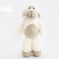 40cm Avies Alpakos Pliušinis Lėlė Miela Gyvūno Lėlė Minkštos Medvilnės Iškamša Vaikų Pliušinis Žaislas Miego Partneris Gimtadienio Dovana 40cm balta