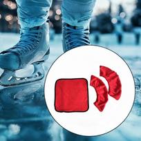 Ice Skate Blade Covers Protector for Men Women Portable Skating Cover raudona