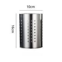 Stainless steel kitchen gadgets tableware chopsticks knife fork scissors clip hollowed out drain storage container