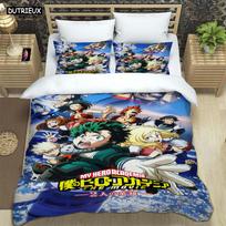 HD Anime Mein Hero Science Cartoon 3D Printed Bedding Queen Bedding Set Customized King Size Bedding Set Soft And Comfortable EU single(135x200cm)