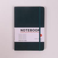 1pcs 96sheets A5 Creative Simple PU Leather Cover Notebooks Business Notepad Elastic Band Straps Student Diary Handbook Stationery Office Supplies Pack of 1 black