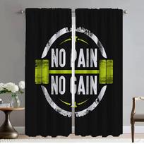 Window Curtain for Room 2 Panel Gym Curtains for Bedroom Partition Shades Halloween Decoration Home Interior Curtains Living W50xH70cmx2pcs-CL