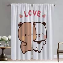 Halloween Decoration BUBU DUDU Blackout Curtains for Camera Elegant Room Curtains 2 Pieces Shades Partition Window Curtain Child W50xH70cmx2pcs-CL
