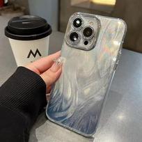 Plunksnų siūlų tekstūros telefono dėklas iPhone 11 13 Pro Max iPhone 14 15 Pro Max 12 13 Pro Max 13 Pro 14 Pro Išplėstinis vandeniui ir smūgiams atsparus iPhone 11 gryna