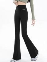 Women Flare Leggings High Waist Wide Leg Yoga Pants Seamless Fitness Workout Tights Gym Sports Trousers Casual Slimming Clothing M juoda