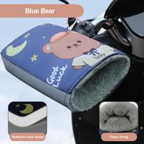 Motorcycle Handlebar Gloves Windproof Waterproof Hand Warmer Plush Lining Protective Gloves for Bike Motorbike Wholesale