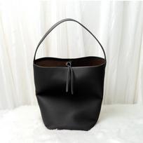 High-Grade First-Layer Cowhide Japanese And Korean Lazy Style Leather Bucket Bag Large Capacity Shoulder Leather Tote Bag Casual