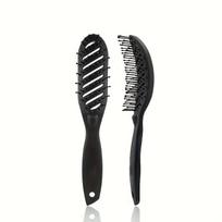 1pcs Curved Vent Brush Detangling Hair Brush Wet Dry Use Hair Brush Scalp Massage Comb Styling Tools juoda