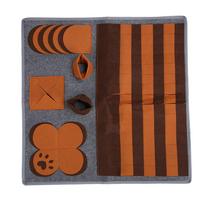 Pet Sniffing Pad Puzzle Nose Training Mental Stimulation Encourages Natural Foraging Skills Dog brown