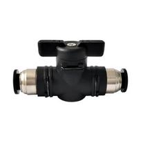 Pneumatic Push in Quick Joint Connector Hand Valve Black BUC 6mm 8mm 10mm 12mm 4mm