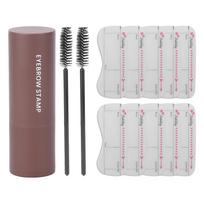 One Step Eyebrow Stamp Shaping Kit Long Lasting Waterproof Eyebrow Powder Set for MakeupNatural natūrali