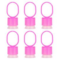 50Pcsset Disposable Tattoo Ink Ring Cups With Sponge Pigment Holder Permanent Makeup Red raudona