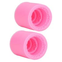2pcs Fondant Molds Pink Cute Elegant Style Soft Reliable Durable Convenient Practical Decorative