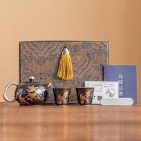 High End 999 Gilded Silver Tea Set Complete Set Luxury Flower And Bird Tea Ceremony Teapot And Tea Cup Set Tableware Collection