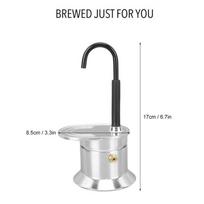 50ML Aluminum Single Tube Moka Pot 1 Cup Coffee Pot Stovetop Italian Coffee Machine Espresso Utensils Kitchen Coffeeware Barista