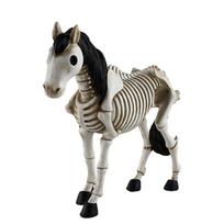 Helovino gyvūno skeletas kaulai derva kūrybingas gyvūno skeletas statulėlės papuošalai Helovino stalo dekoravimui Skeleton Horse