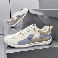 Men's Shoes Are Anti Slip and Odor Proof, Lightweight and Comfortable To Step on, Casual Board Shoes, Versatile Sports White Shoes 46 gray