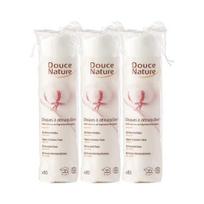 Doosnatur Prancūziški ekologiškos medvilnės vatos diskeliai 80 vnt. x 3 pakuotės (ekologiški medvilniniai įklotai) Organic cotton pads 80 sheets x 3 packs white