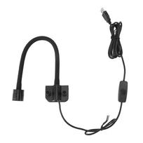 Aquarium Clip On Light Energy Saving LED Bulbs 360 Deg Adjustable Clamp Lamp for 3 to 6 Gallon Fish black