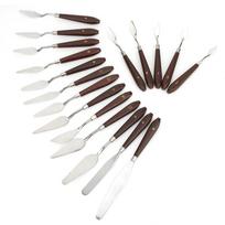18Pcs Paint Scraper Knife Exquisite Plastic Handle Oil Painting Tool Art Supplies