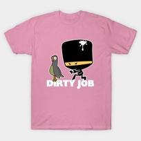 T Shirt Women Dirty Job Harajuku Print Kawaii Tshirt Summer Short Sleeve Female T-Shirt Top Tee S rožinė