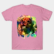 T Shirt Women Cavalier King Charles Spaniel Harajuku Print Kawaii Tshirt Summer Short Sleeve Female T-Shirt Top Tee S rožinė