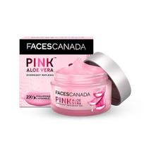 FACESCANADA Pink Aloe Vera Overnight Replenish Gel, 50g | Hyaluronic Acid & Vitamin E | Intense Hydration | Lightweight, Non Sticky & Absorbs Easily