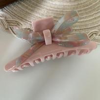 High-Quality Acetate Korean Shark Bow Hair Clip for Volume