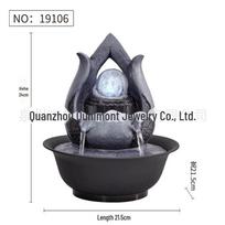 Patentuotas Feng Shui vandens fontanas televizoriaus spintelės ir biuro dekoravimui 21.5*21.5*24CM gray
