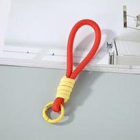 Kūrybingas pintas virvelės raktų pakabukas telefono dirželis nuo pametimo telefono grandinėlė apyrankė karabinas mazgas virvė raktų pakabukas fotoaparato pakabukas oranžinė