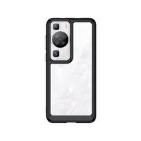 Dėl Huawei P60 Pro dėklo dangtelio Huawei P60 P 60 Pro Capas Skaidrus buferis Atsparus smūgiams Spalvotas rėmelis Skaidrus Fundas Huawei P60 Pro For Huawei P60 Pro juoda