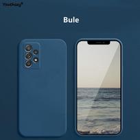 Dėklas Samsung Galaxy A53 5G Dėklas Samsung Galaxy A53 A23 A13 A54 A34 Dangtelis Minkštas skystas silikoninis telefono buferis Samsung A53 For Samgung A53 5G mėlyna