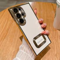 for Samsung Galaxy S24 Ultra S22 Plus S23 FE A54 A34 A24 A53 A33 Electroplated Transparent Lens Film Protection Shockproof Cover For S24