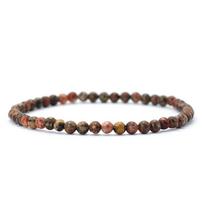 4/6/8/10mm Saturn Color Natural Map Stone Bracelet Men Women Bangles Beaded Braclets Meditation Healing Braslet Jewelry Gifts