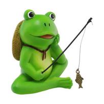 Derva Žvejojanti Varlė Figūrėlė Sodo Dekoracija Vazonas Varlės Statulėlė Mini Varlės Skulptūra Namams Laukui Vidui Pasakų Sodo Dekoracija Frog