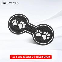 for Tesla Model 3 Highland Center Control Water Cup Holder Pad Soft Anti-slip Coaster Mat Model X S 2023 Modified Accessories