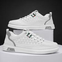 Nuevos zapatos casuales de cuero pequeños zapatos planos blancos 39
