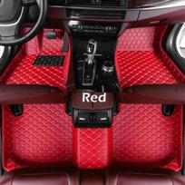 Car floor mats for Honda Civic 2016 2017 2018     Custom auto foot Pads automobile carpet cover raudona