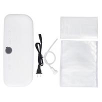 Vacuum Sealer Machine 60kPa Suction Power Compact Automatic Food Sealer with External Vacuum System white