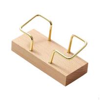 11x5cm Versatile Desktop Desk Support for Stand Brass Frame Accessories šviesiai ruda spalva